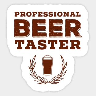 Professional Beer Taster Sticker